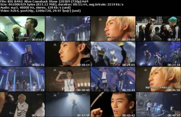 Big Bang - Big Bang Alive Comeback Show 2012